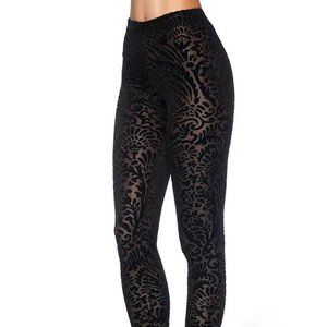 Blackmilk - Burned Velvet Damask Leggings - image 1